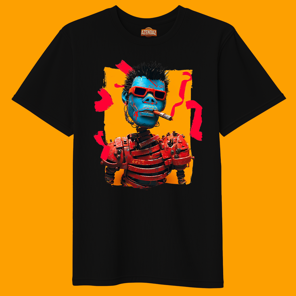 Smokey 2 | Heavy Oversize T-Shirt (240g/m²) | Hochwertiger Deutscher Druck - AZ-A0101