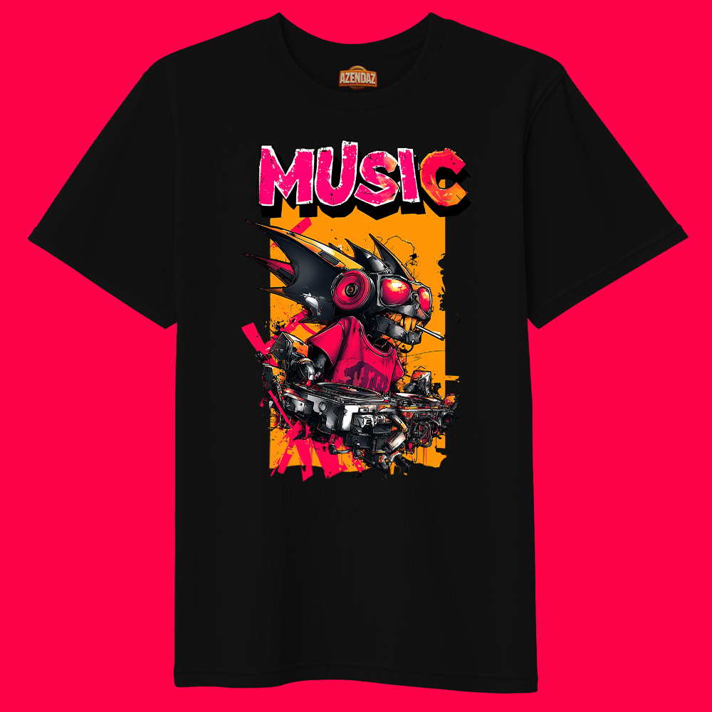 MUSIC | Heavy Oversize T-Shirt (240g/m²) | Hochwertiger Deutscher Druck - AZ-A0118