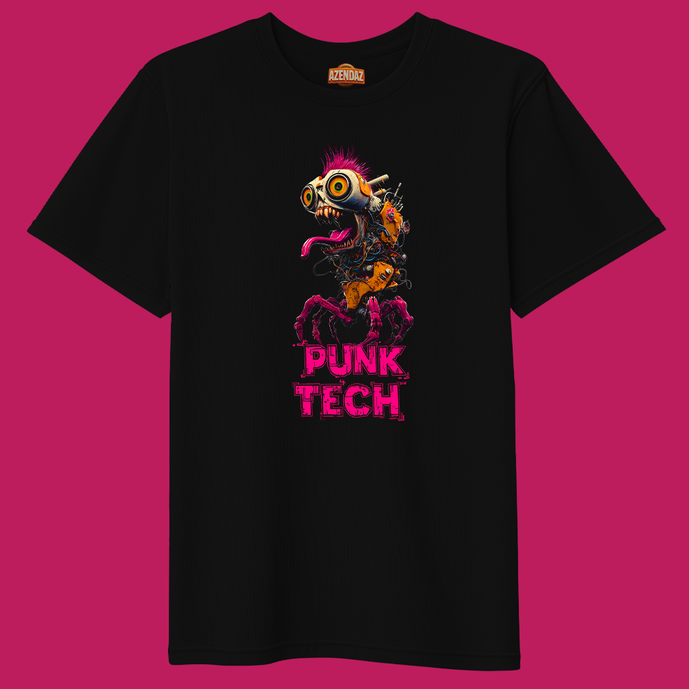 PUNK TECH | Heavy Oversize T-Shirt (240g/m²) | Hochwertiger Deutscher Druck - AZ-A0121