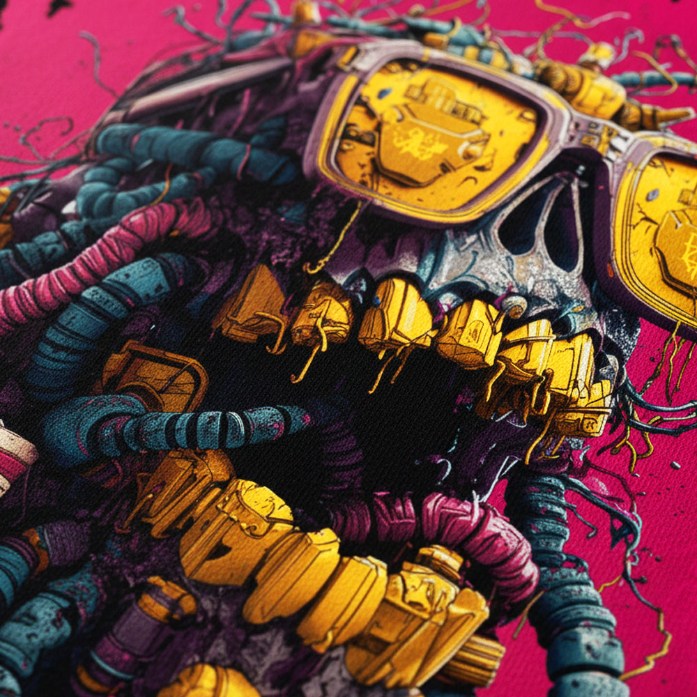 US SKULL | Heavy Oversize T-Shirt (240g/m²) | Hochwertiger Deutscher Druck - AZ-A0116