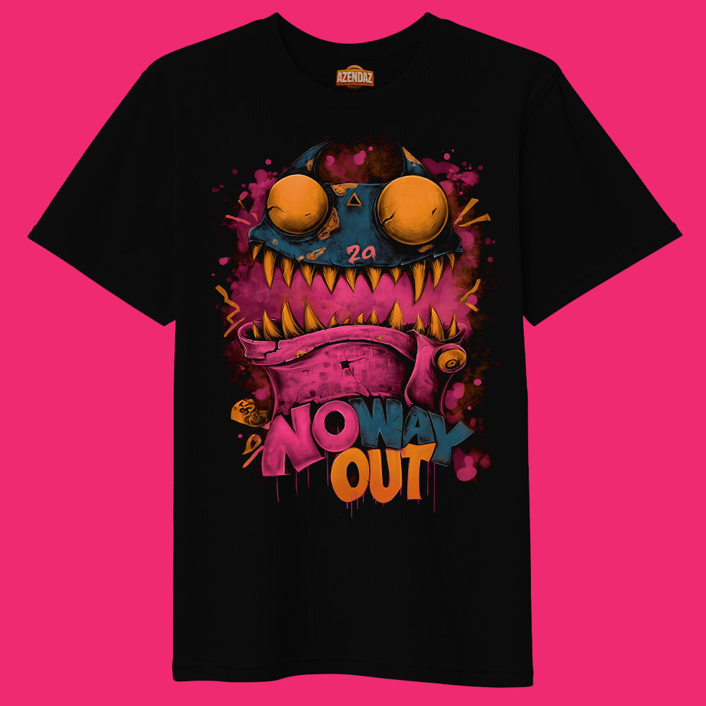 NO WAY OUT | Heavy Oversize T-Shirt (240g/m²) | Hochwertiger Deutscher Druck