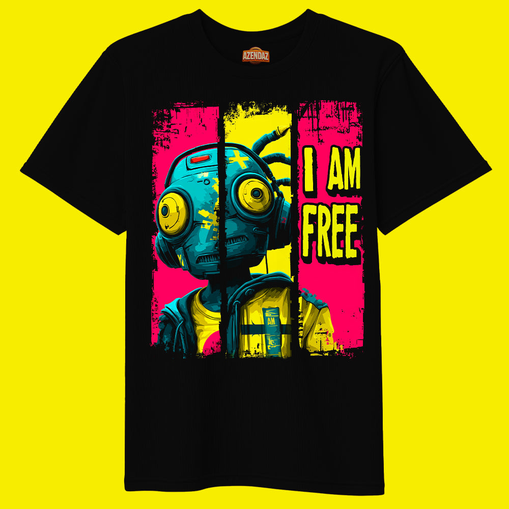 I AM FREE | Heavy Oversize T-Shirt (240g/m²) | Hochwertiger Deutscher Druck