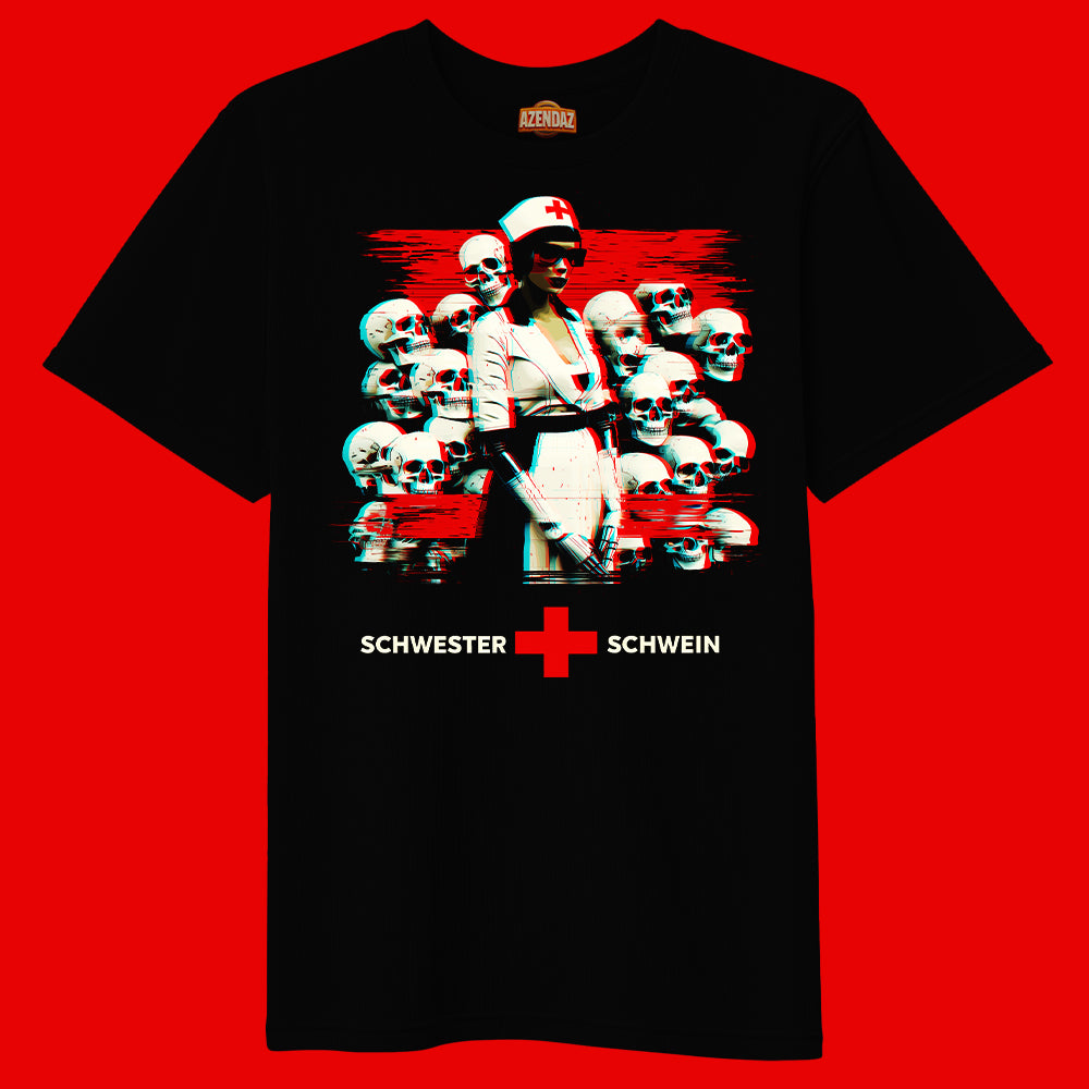 SCHWESTER SCHWEIN | Heavy Oversize T-Shirt (240g/m²) | Hochwertiger Deutscher Druck