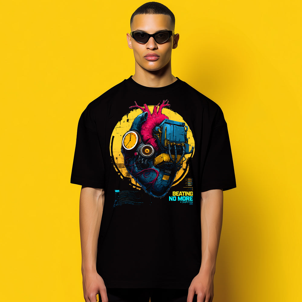 BEATING NO MORE | Heavy Oversize T-Shirt (240g/m²) | Hochwertiger Deutscher Druck