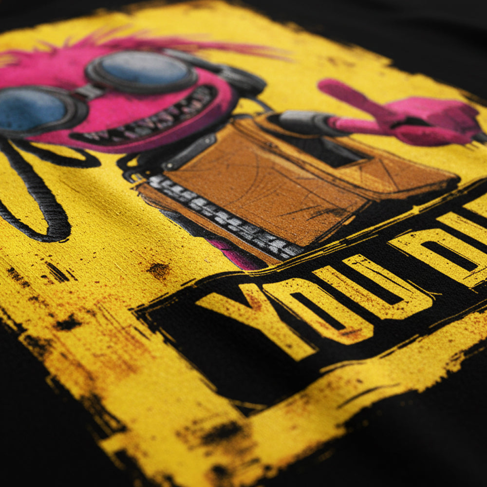 YOU DIE | Heavy Oversize T-Shirt (240g/m²) | Hochwertiger Deutscher Druck