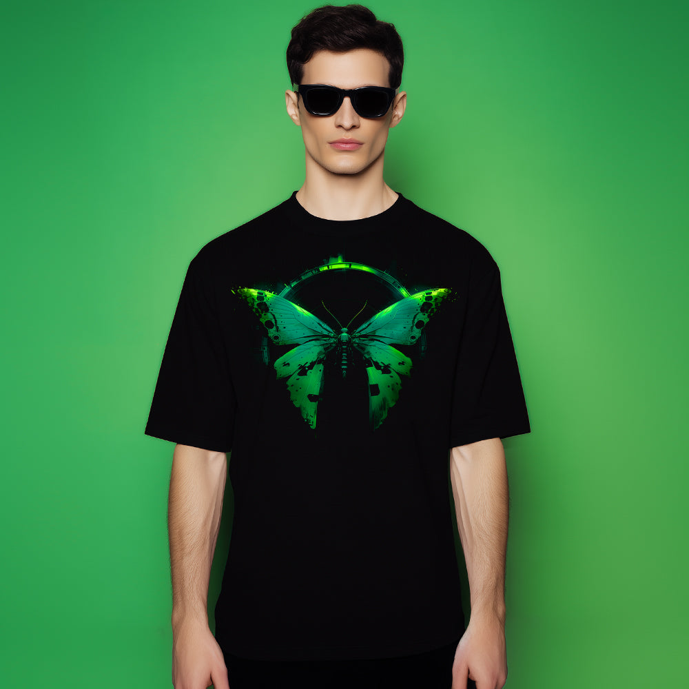 BUTTERFLY B | Heavy Oversize T-Shirt (240g/m²) | Hochwertiger Deutscher Druck